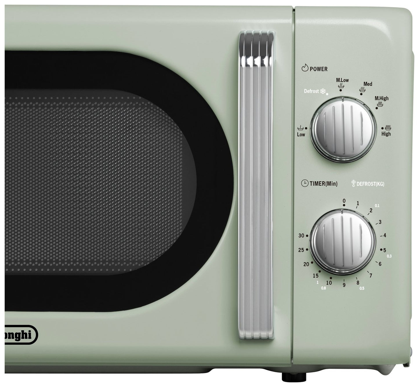 De'Longhi Argento Flora 800W Standard Microwave - Sage Green