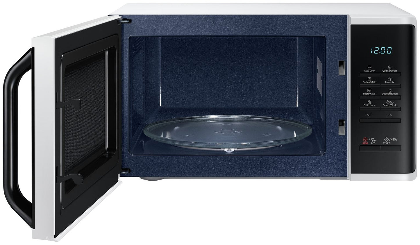 Samsung MS23K3513AW Solo Microwave Oven with Triple Distribution System - White