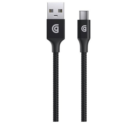 Griffin Premium USB-A to USB-C 1.8M Charging Cable - Black