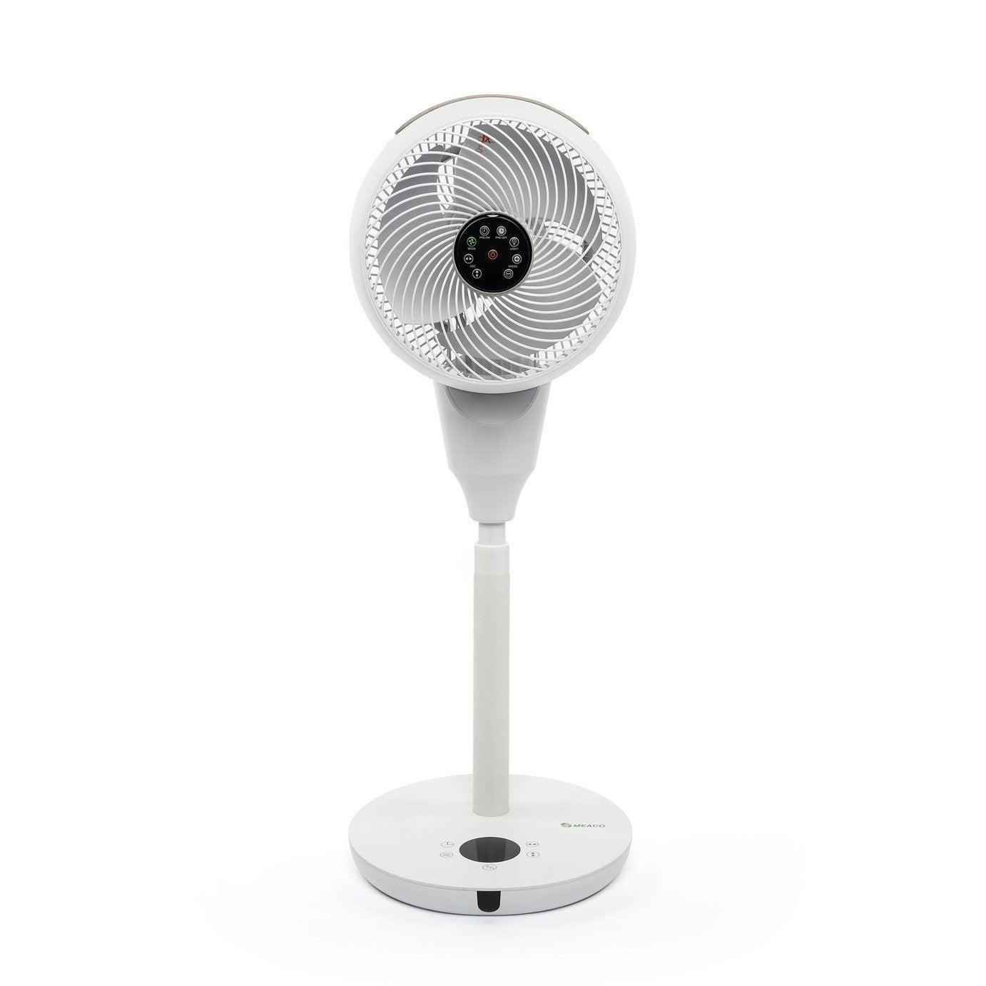 Meaco White Pedestal Fan - 12 Inch