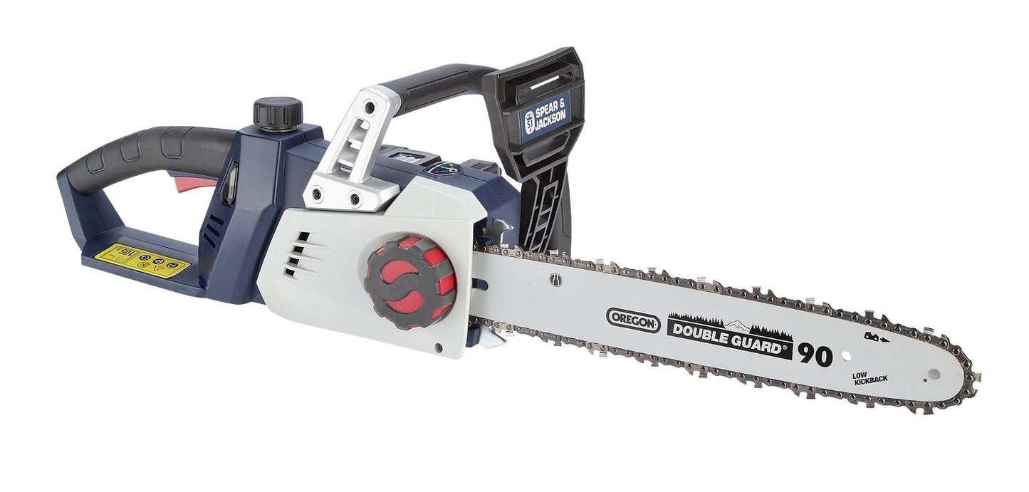 Spear & Jackson 35cm Cordless Chainsaw with 2 Batteries- 36V