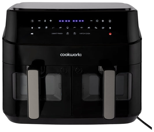 Cookworks 9L Dual Air Fryer - Black