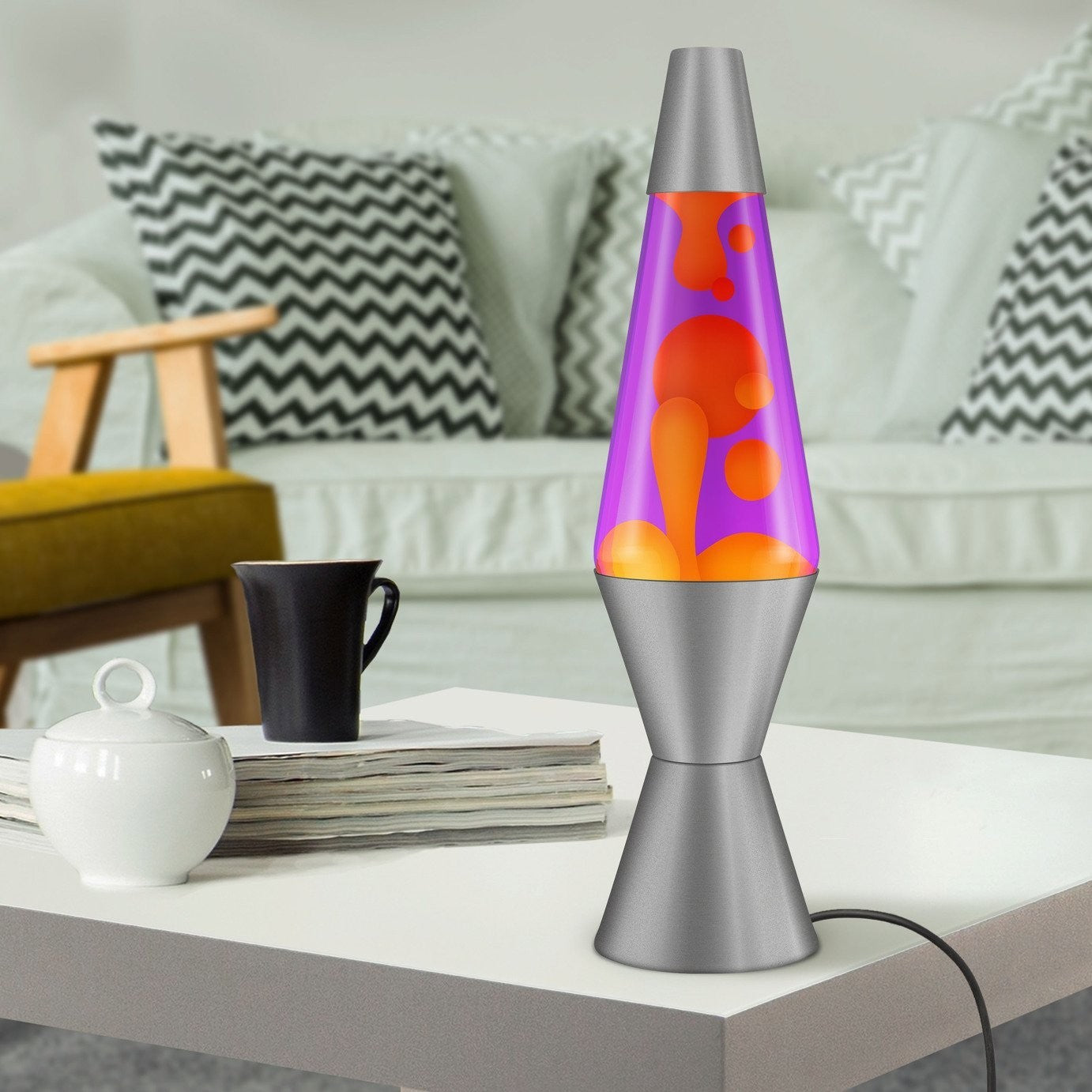 Radiance Lava Lamp 17in - Orange & Violet