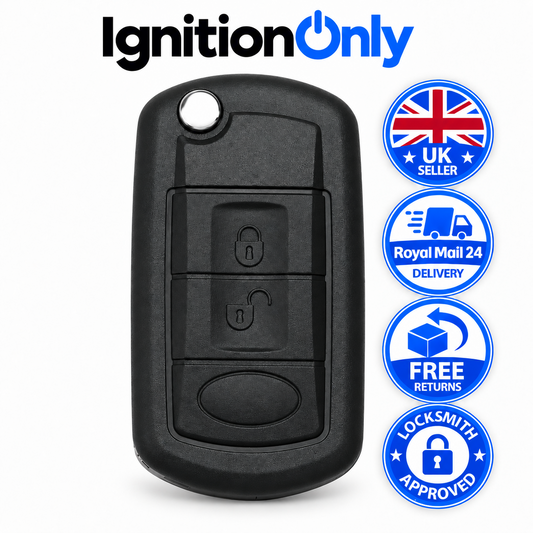 3 Button Flip Remote Key Fob Case for Range Rover L322 2005-2009