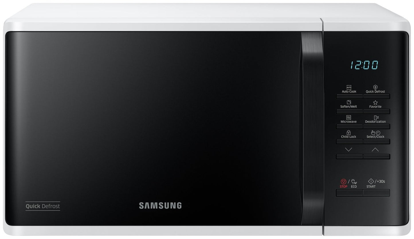 Samsung MS23K3513AW Solo Microwave Oven with Triple Distribution System - White