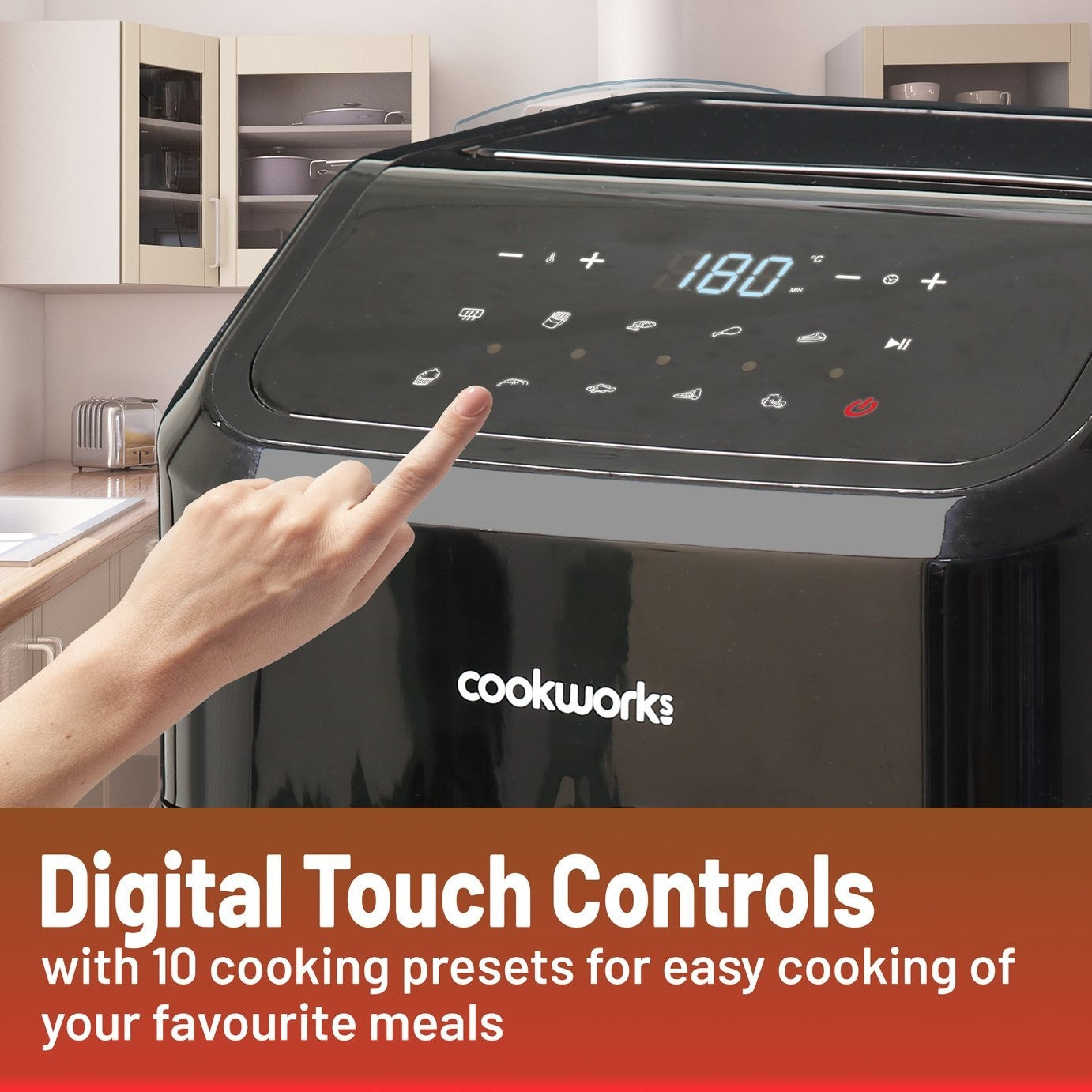 Cookworks 5L Air Fryer - Black
