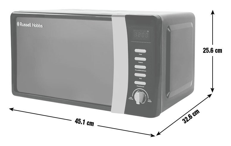 Russell Hobbs Worcester 700W Standard Microwave - Black
