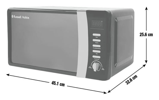 Russell Hobbs Worcester 700W Standard Microwave - Black