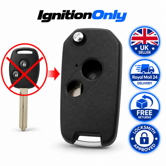 2 Button Flip Remote Key Fob Case Shell for Honda Accord Civic Jazz CR-V HON66