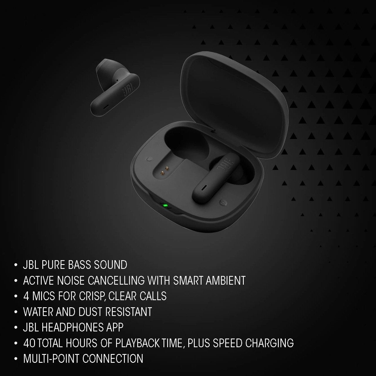 JBL Wave Flex 2 In-Ear True Wireless Earbuds - Black