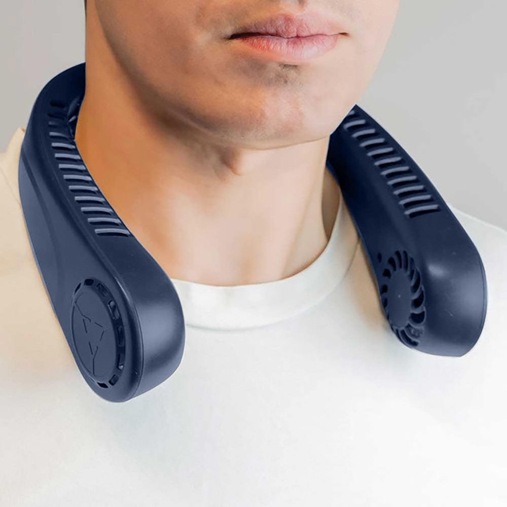 Menkind Bladeless Neck Fan Blue