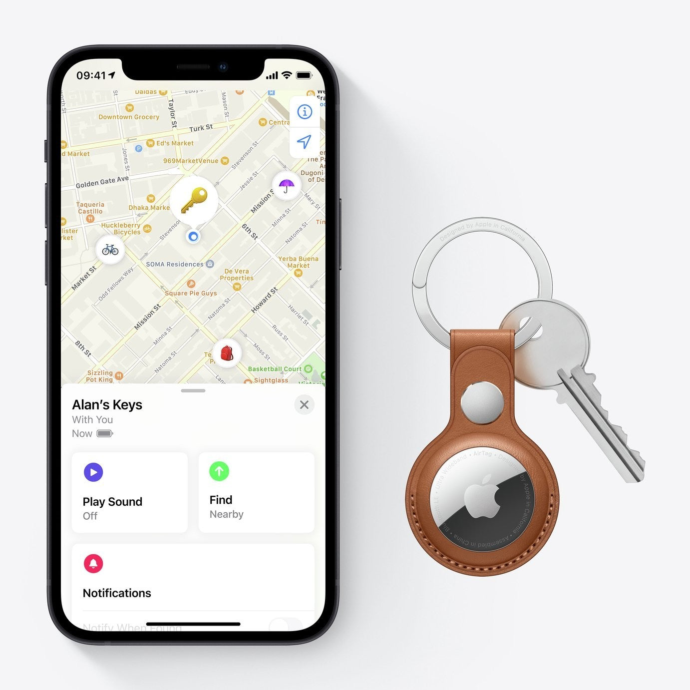 Apple AirTag Loop - White