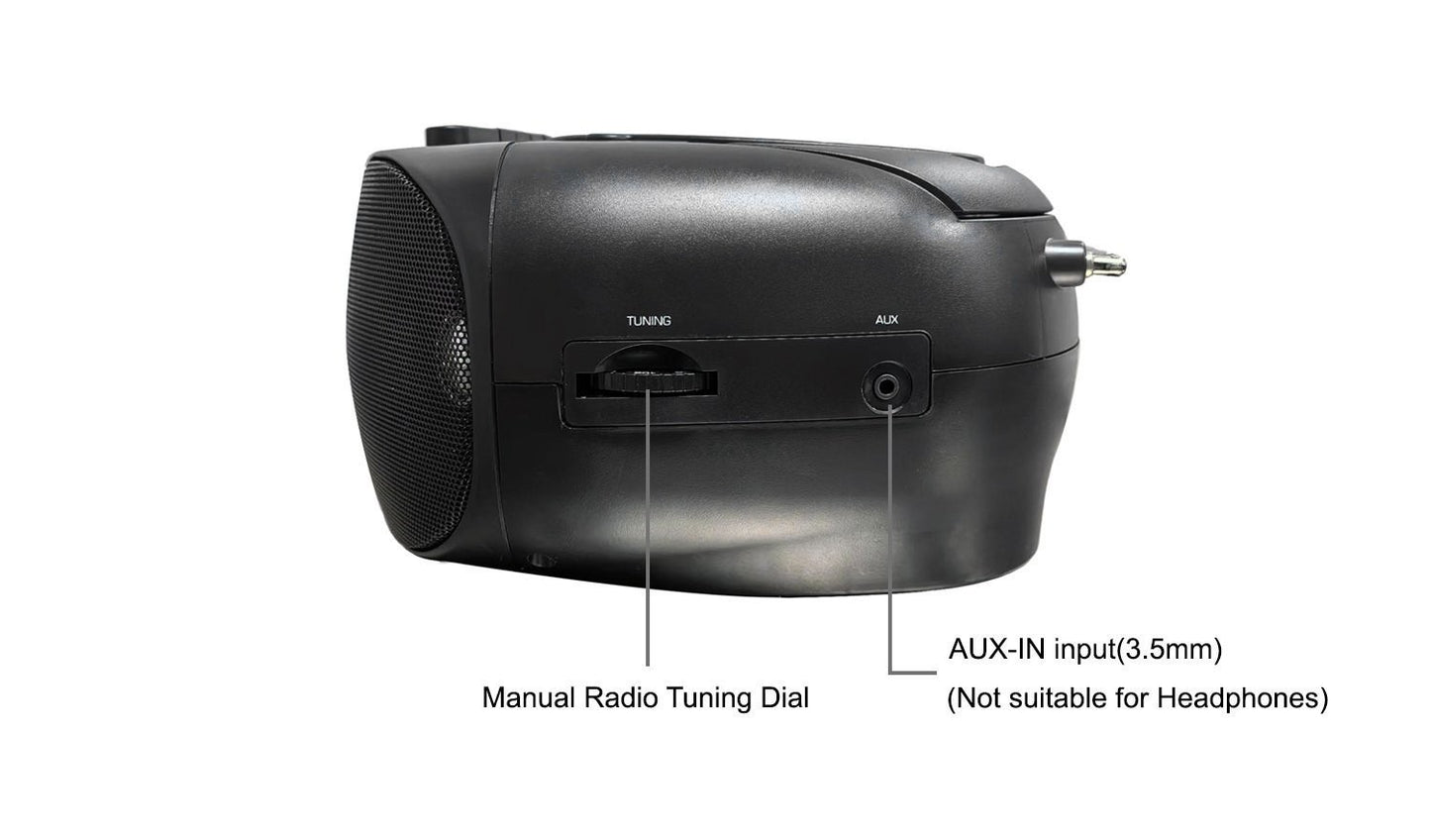 Bush Portable CD/FM Radio Cassette Stereo Boombox