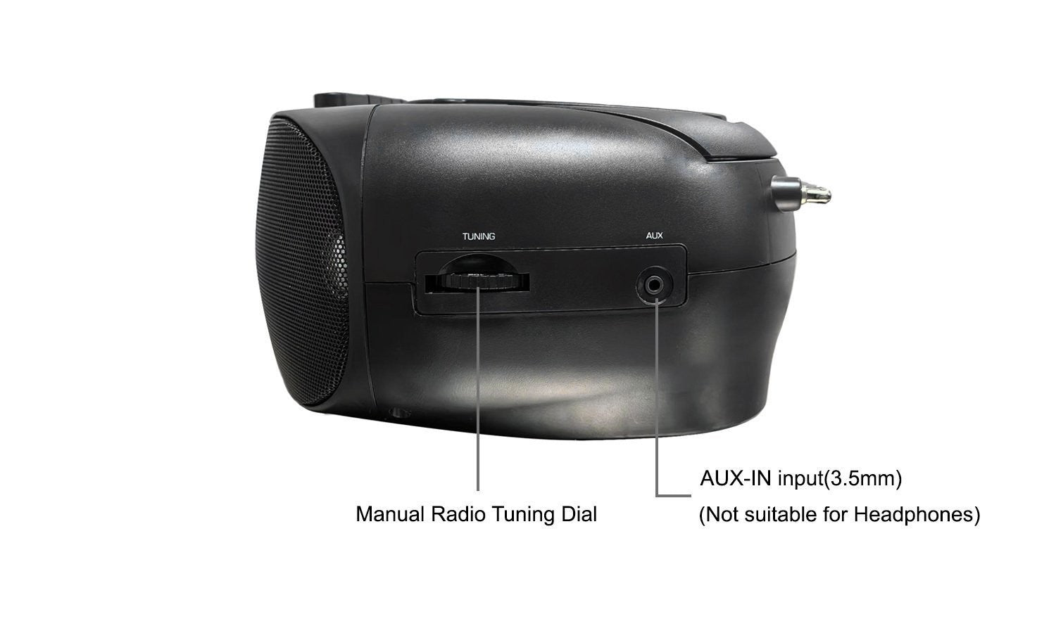 Bush Portable CD/FM Radio Cassette Stereo Boombox
