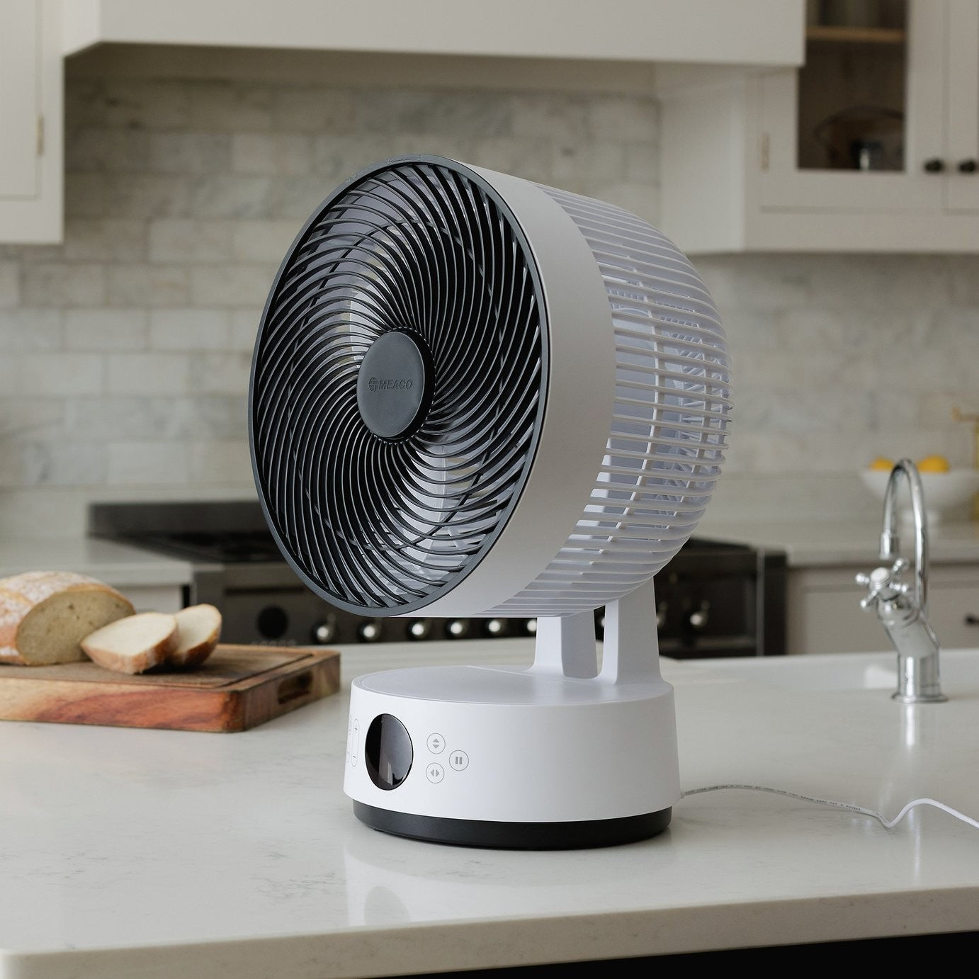 Meaco Sefte White Desk Fan - 10 Inch