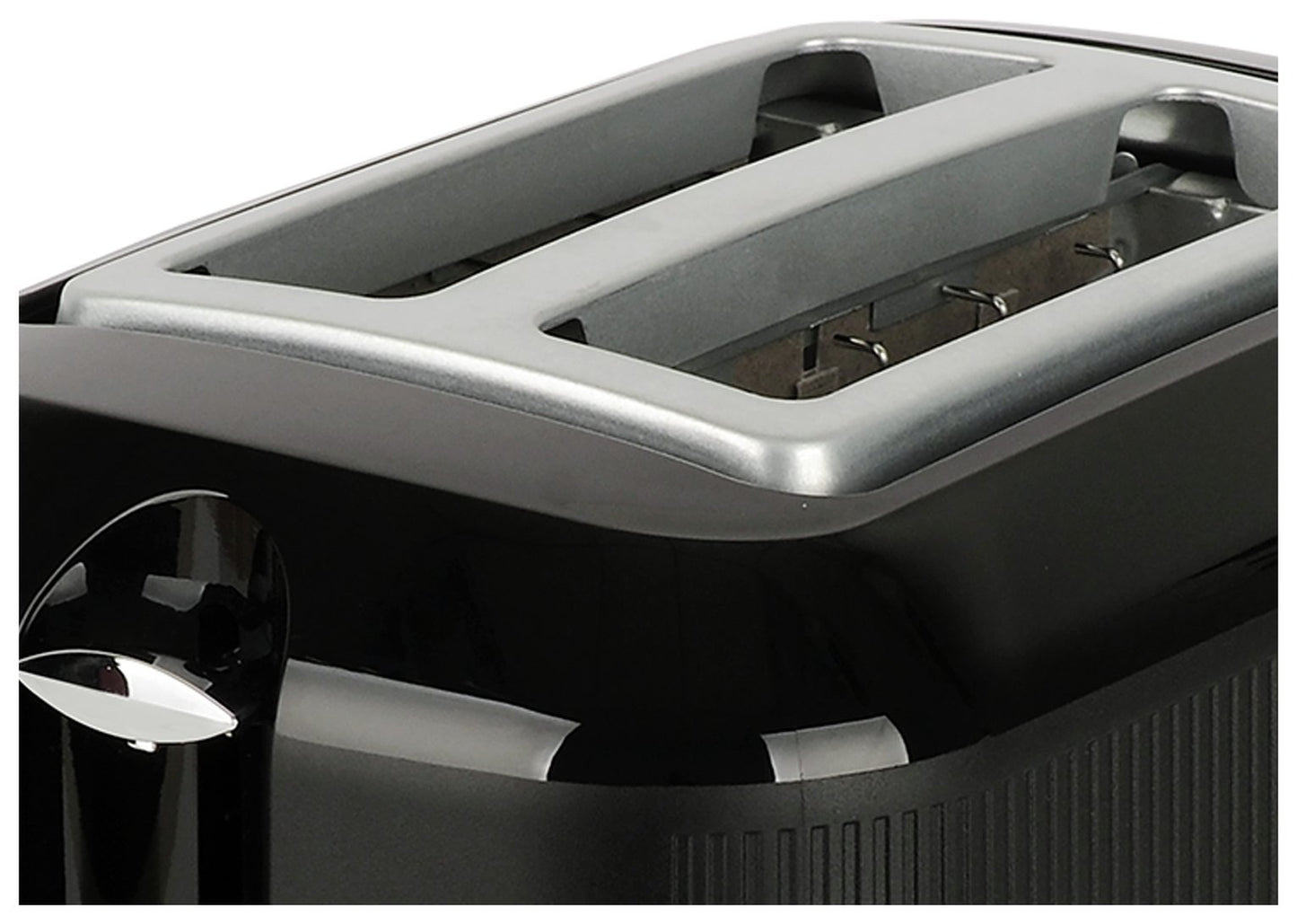 Cookworks Texture Tilly 2 Slice Toaster - Black