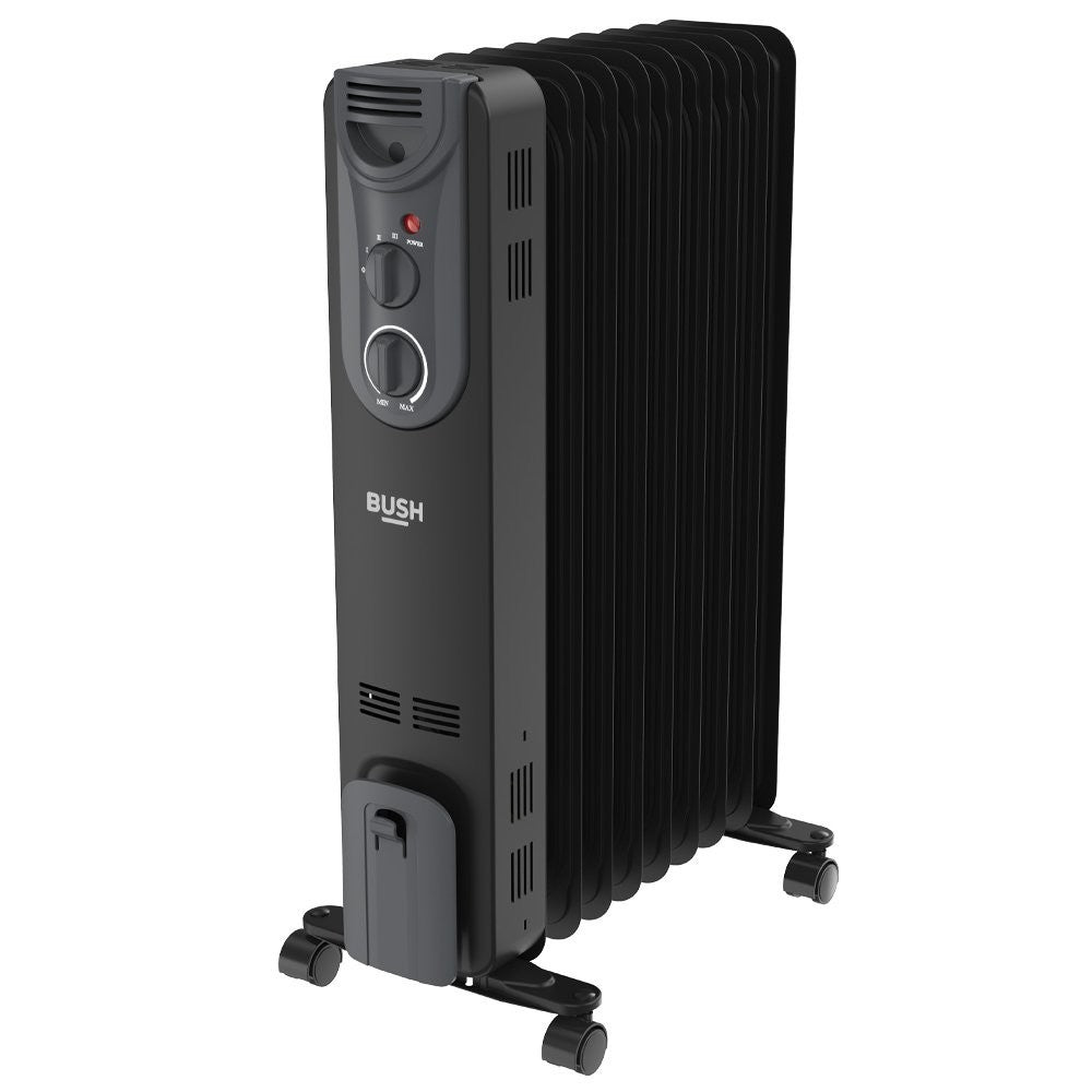 Bush 2kW Oil Filled Radiator - Grey By Doska Restore