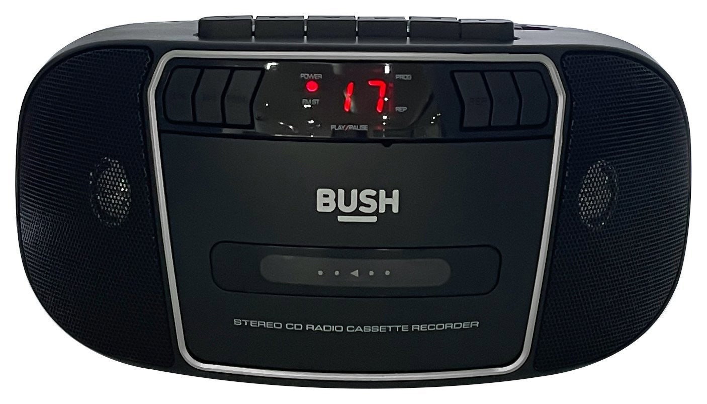 Bush Portable CD/FM Radio Cassette Stereo Boombox