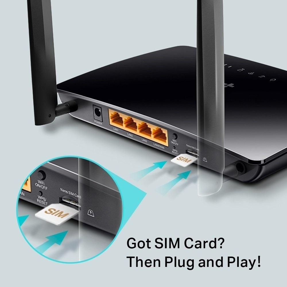 TP-Link Archer MR200 AC750 Dual Band 4G LTE SIM Wi-Fi Router
