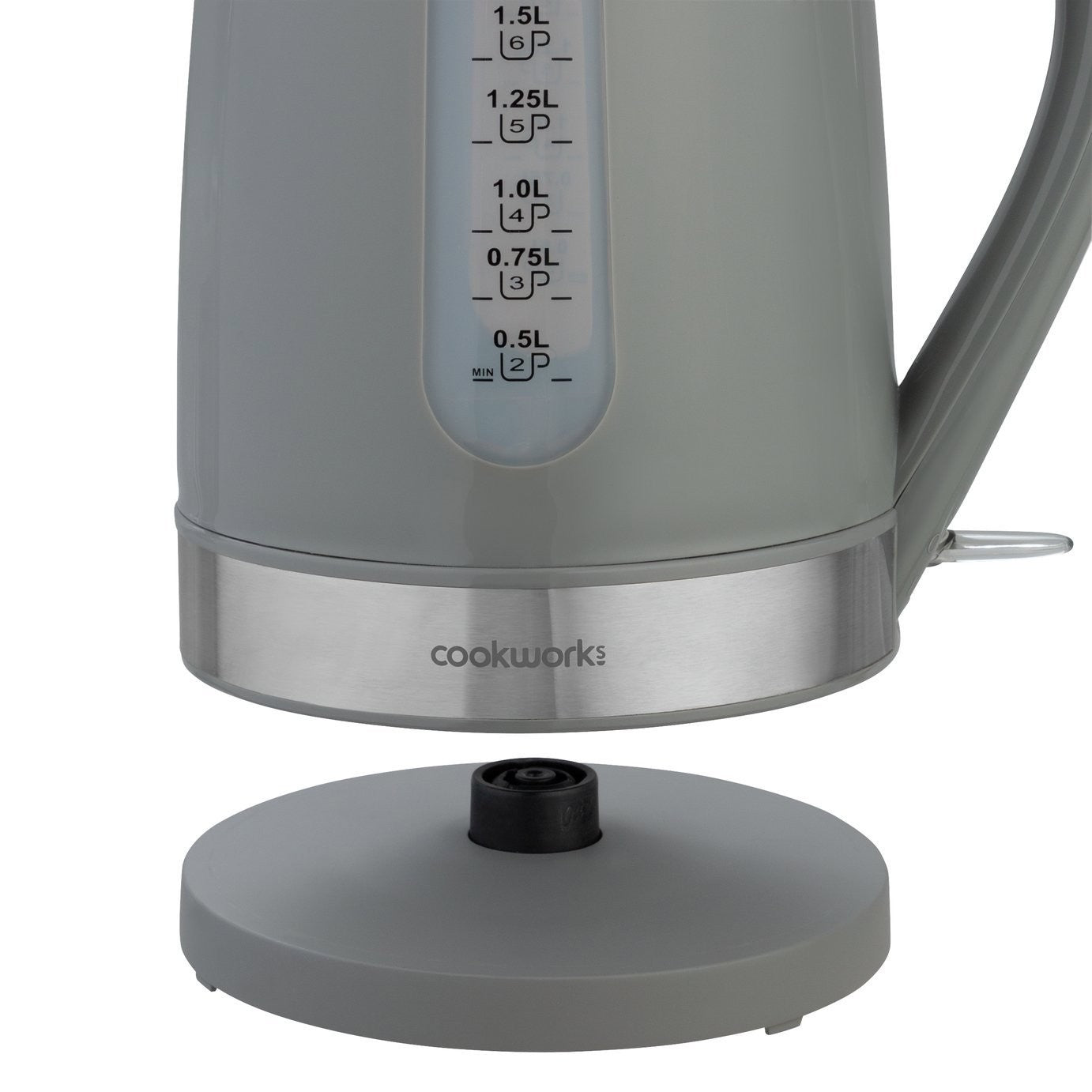 Cookworks Plastic Illuminated Kettle - Grey