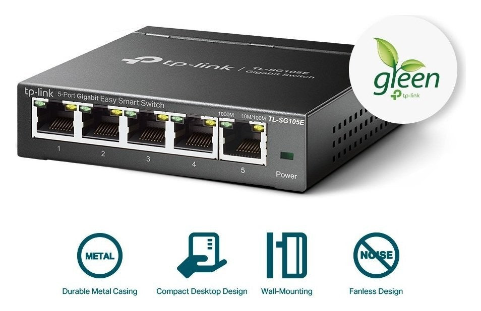 TP-LINK 5-Port Gigabit Easy Smart Switch - TL-SG105E