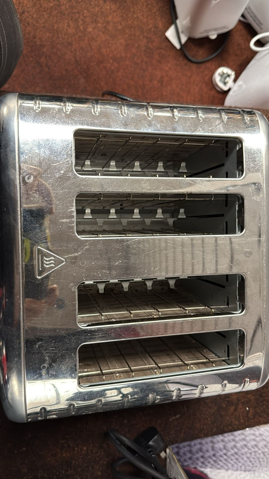 Cookworks Pyramid 4 Slice Toaster - Stainless Steel