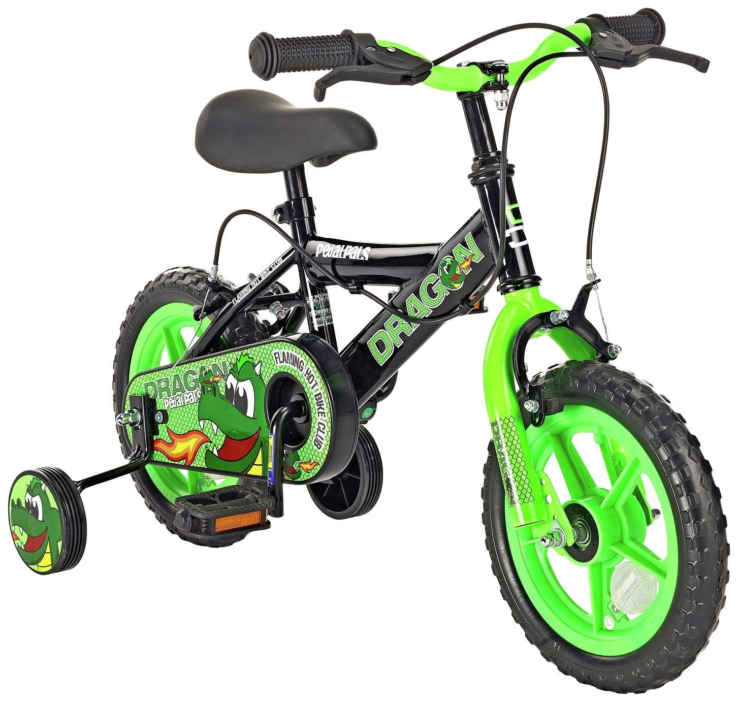 Pedal Pals 12 inch Wheel Size Boys Mountain Bike - Green