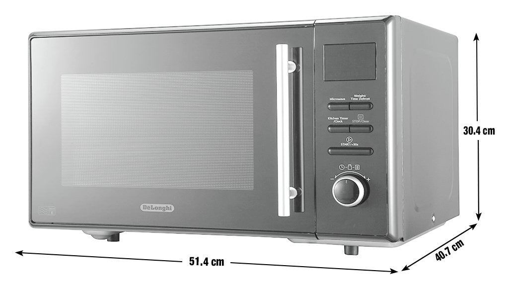 Delonghi 900W Enamel Cavity Solo Microwave AM9 - Black