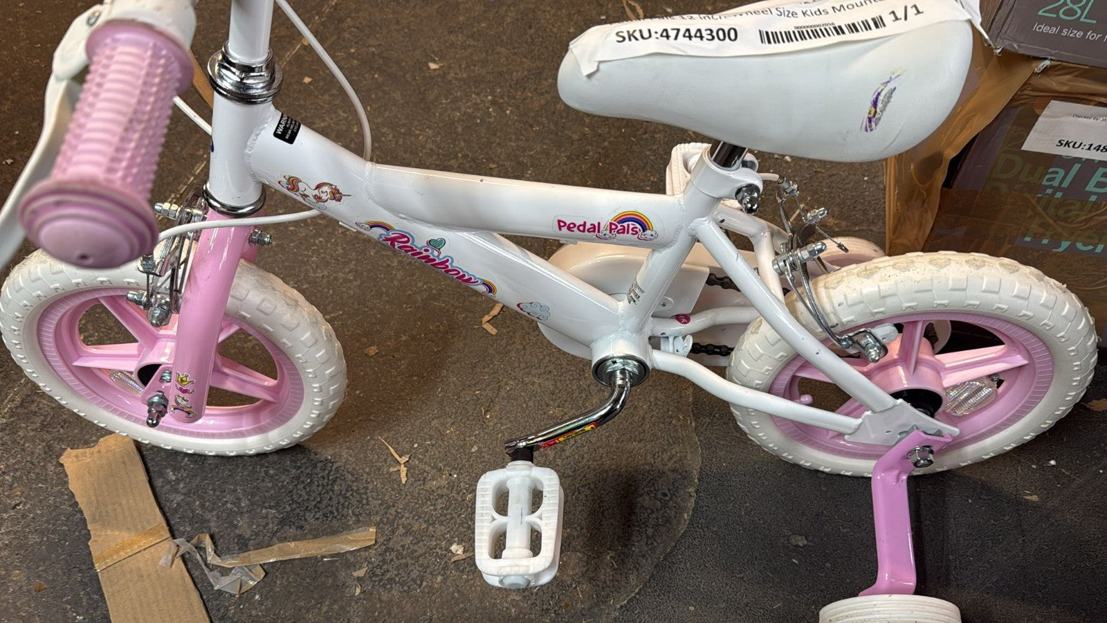 Pedal Pals 12 inch Wheel Size Kids Mountain Bike - Pink