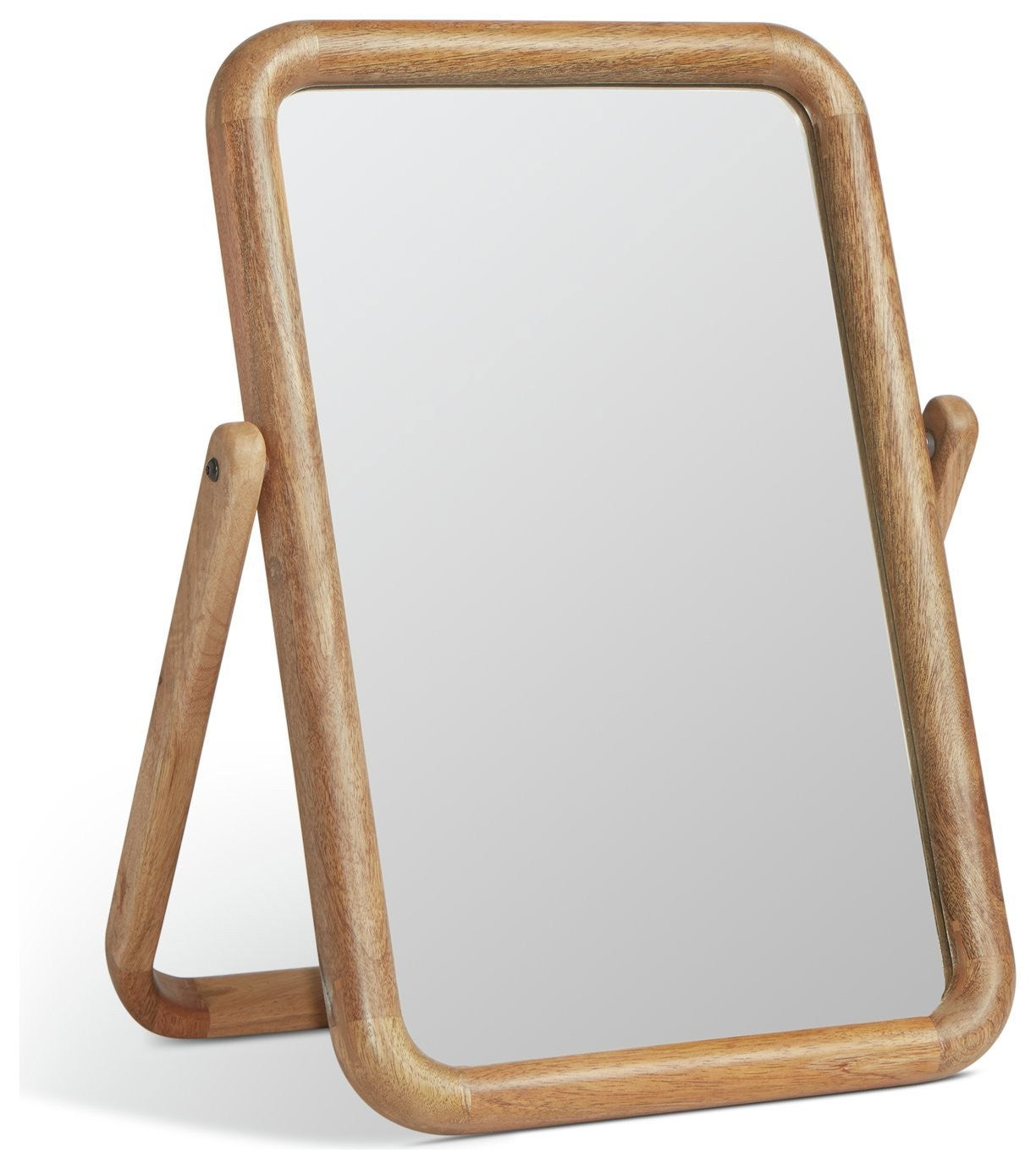 Habitat Chunky Mango Wood Dressing Table Mirror - 53x39cm