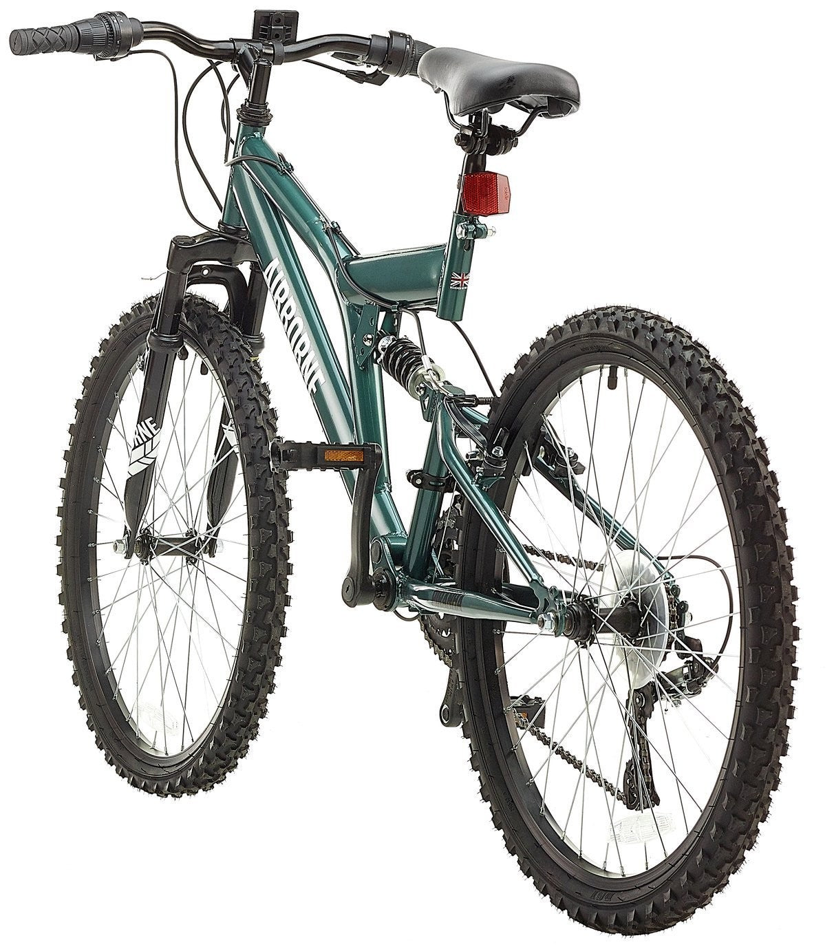 Piranha 24 Inch Unisex Mountain Bike - Dark Green