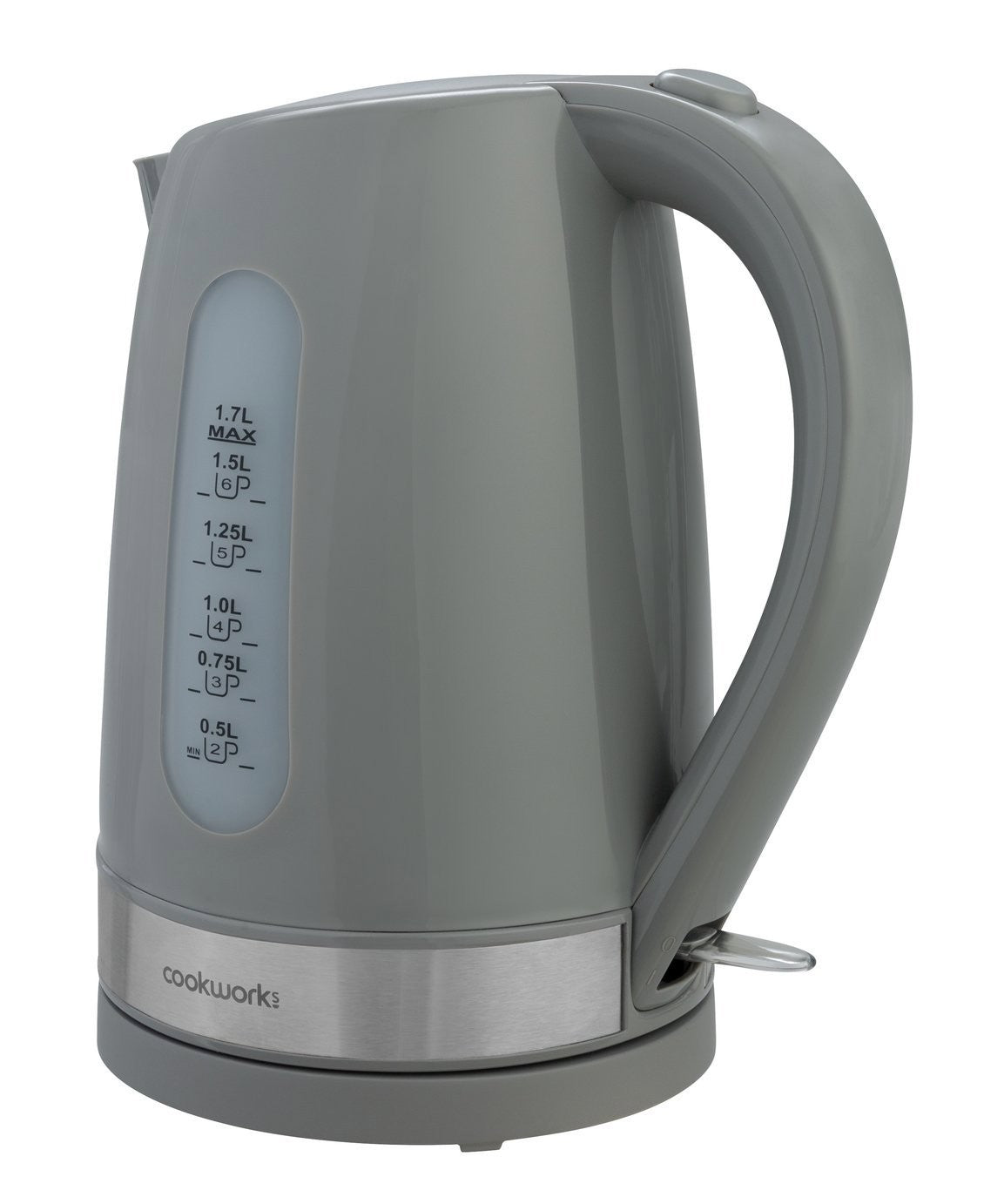 Cookworks Plastic Illuminated Kettle - Grey