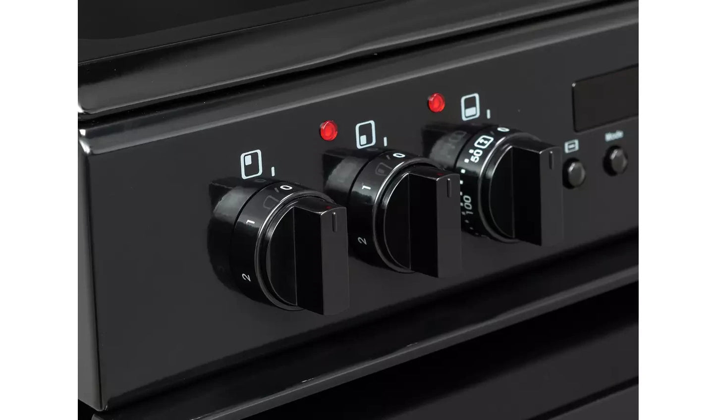 Bush DHBEDC50B 50cm Double Oven Electric Cooker - Black
