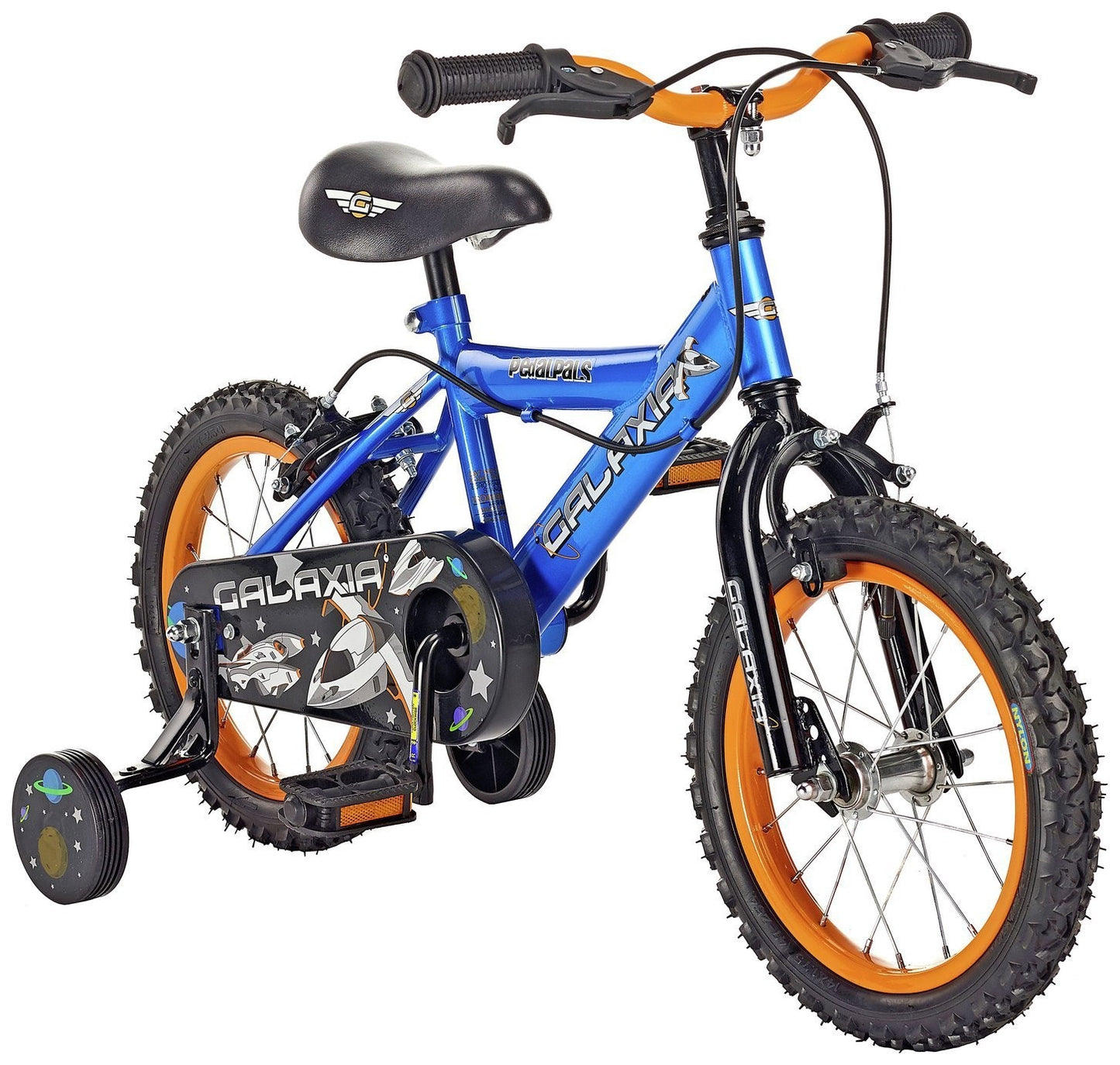Pedal Pals Galaxia 14 inch Wheel Size Kids Bike (Blue)