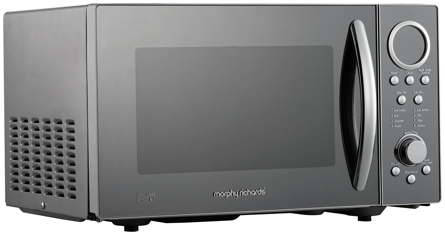 Morphy Richards 900W Standard Microwave - Silver