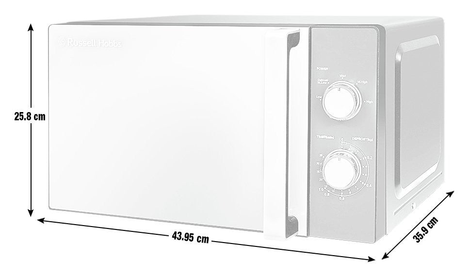 Russell Hobbs Standard Microwave 800W 20L Compact RHM2061 Black 1148033
