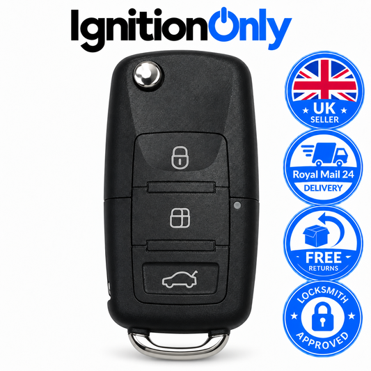 VW Crafter Flip Remote Key Fob ID48 Transponder Blank Blade