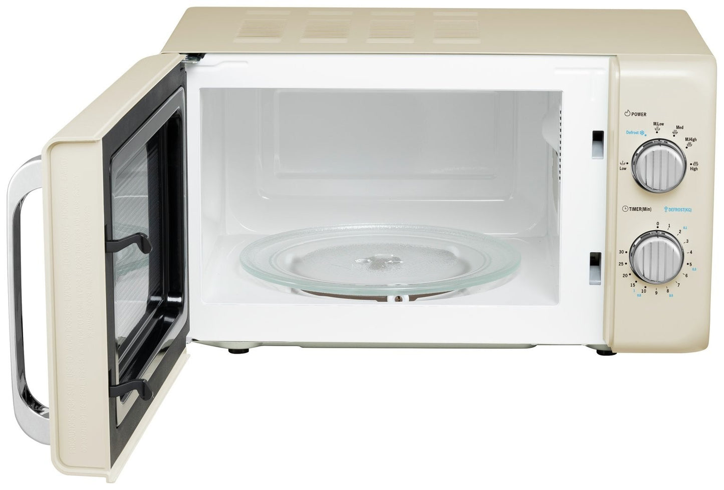 De'Longhi Argento Flora 800W Standard Microwave - Cream
