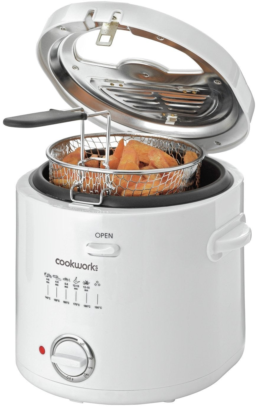 Cookworks 1.5L Deep Fat Fryer - White