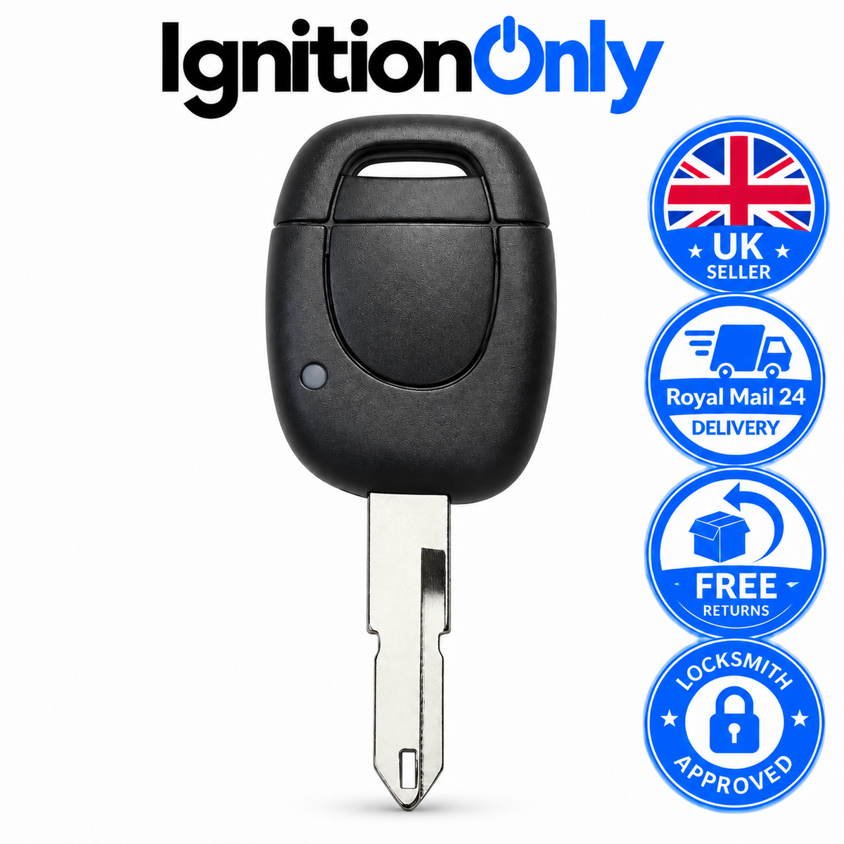 433MHz PCF7946 1 Button Remote Key Fob for Renault Clio MK2 Kangoo