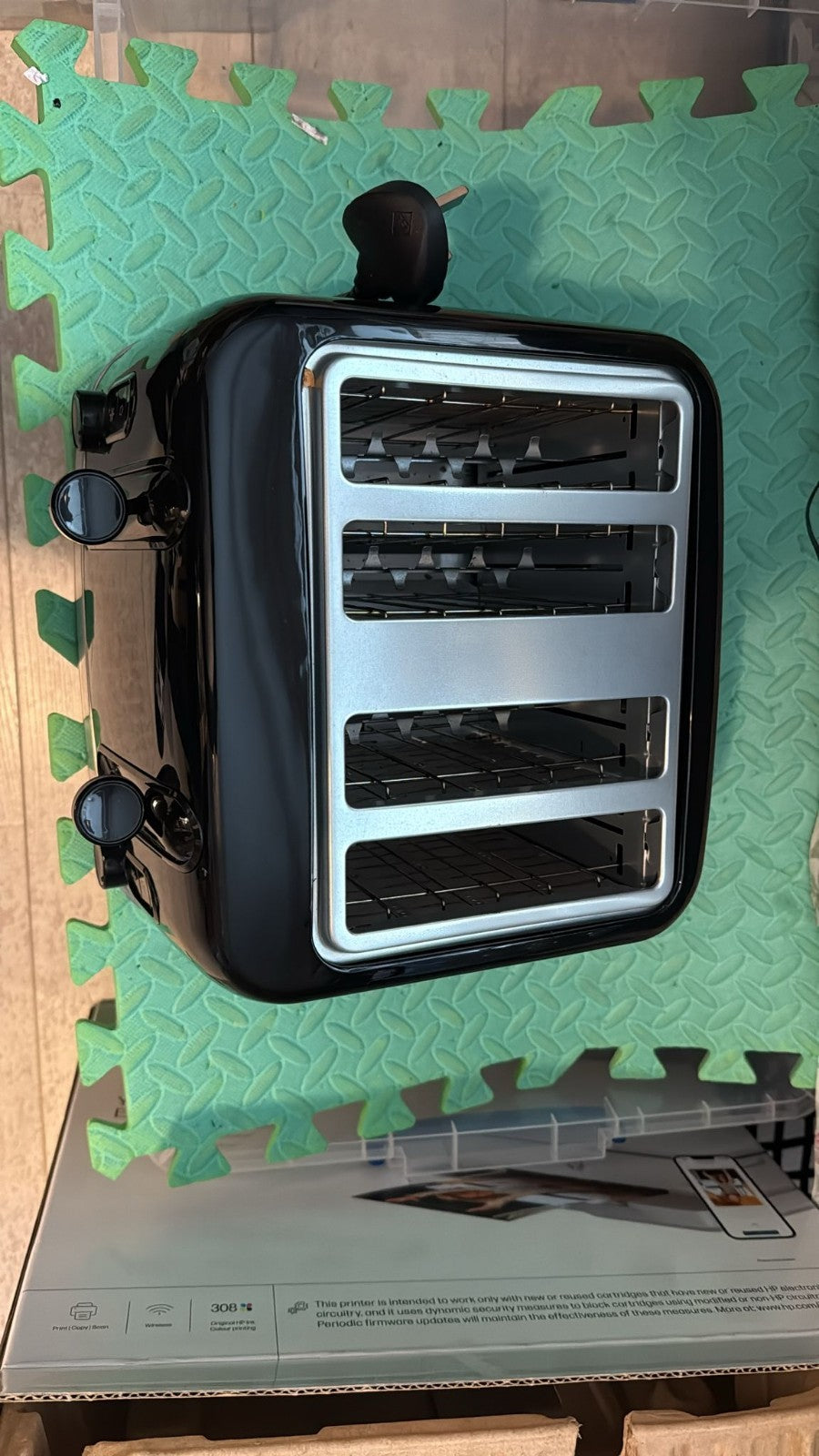 Cookworks Illuminated 4 Slice Toaster - Black