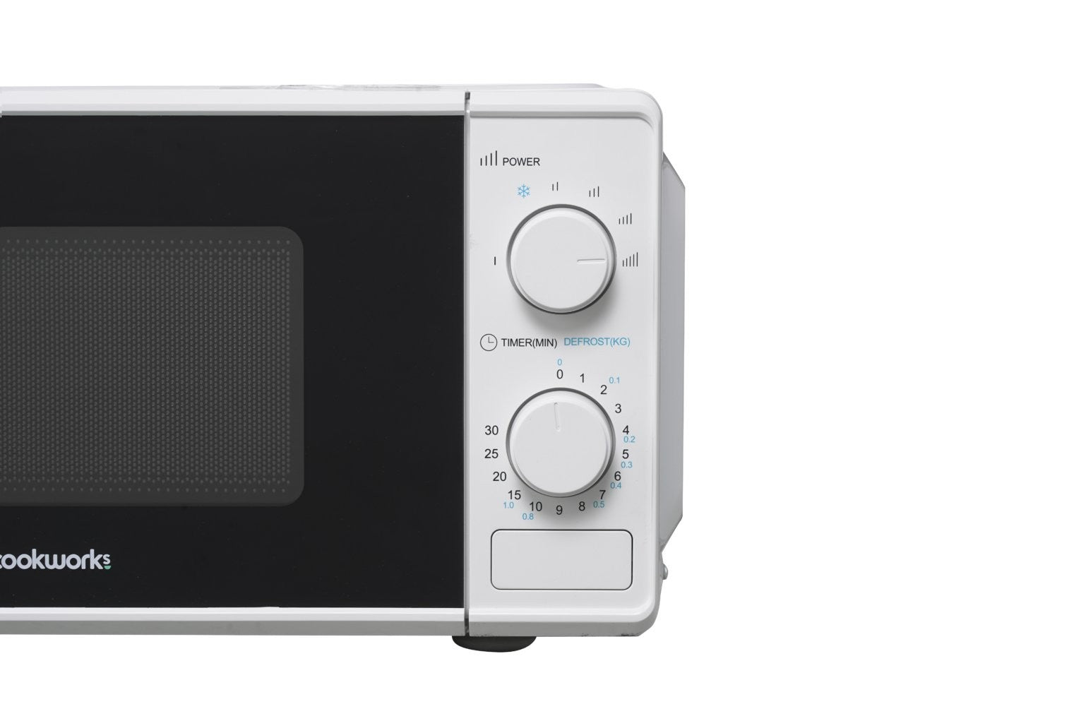 Cookworks 17L 700W Standard Microwave Dial Setting 6 Power Level MM7 - WHITE
