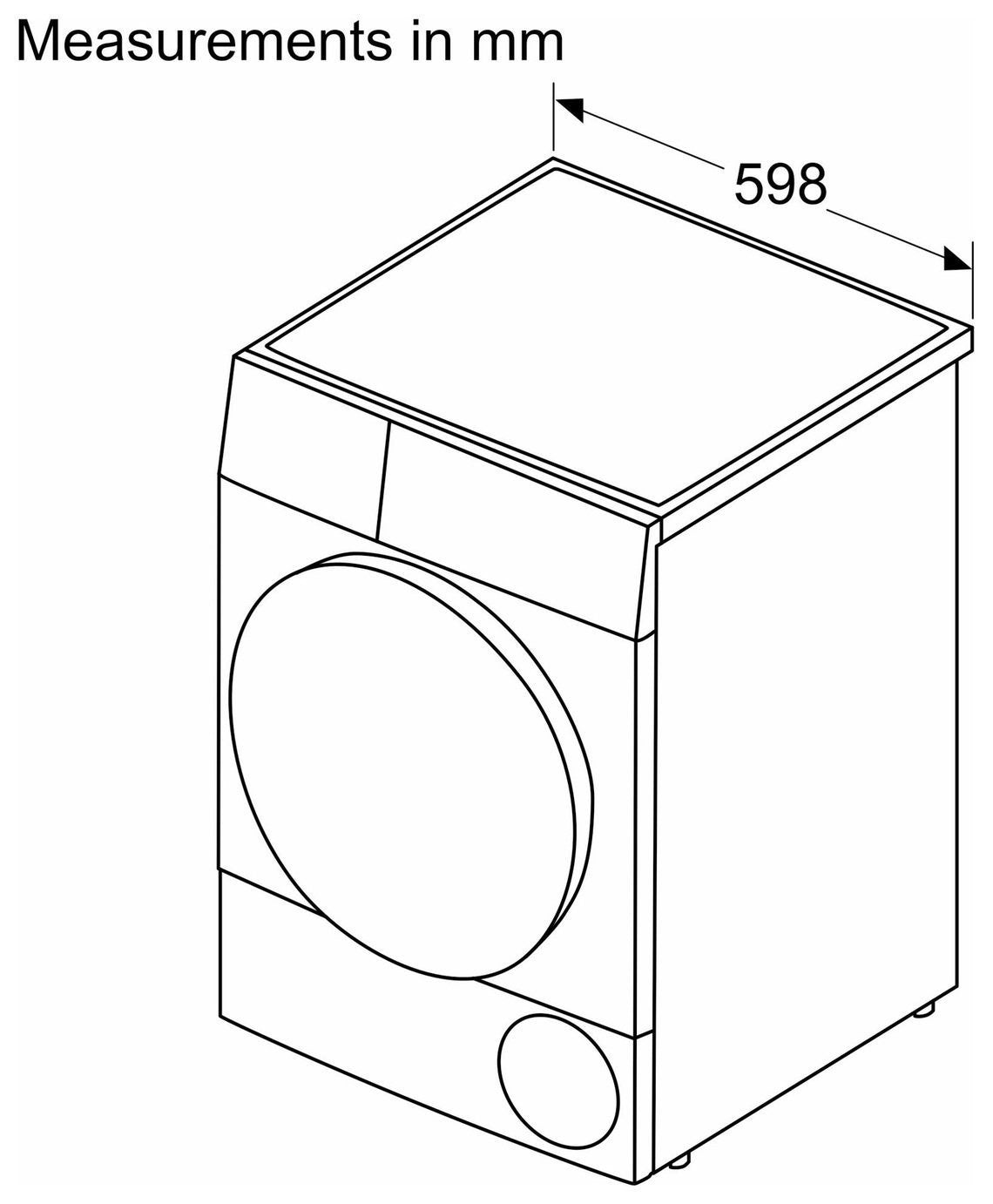 Bosch WQG245R2GB 9kg Heat Pump Tumble Dryer - Graphite