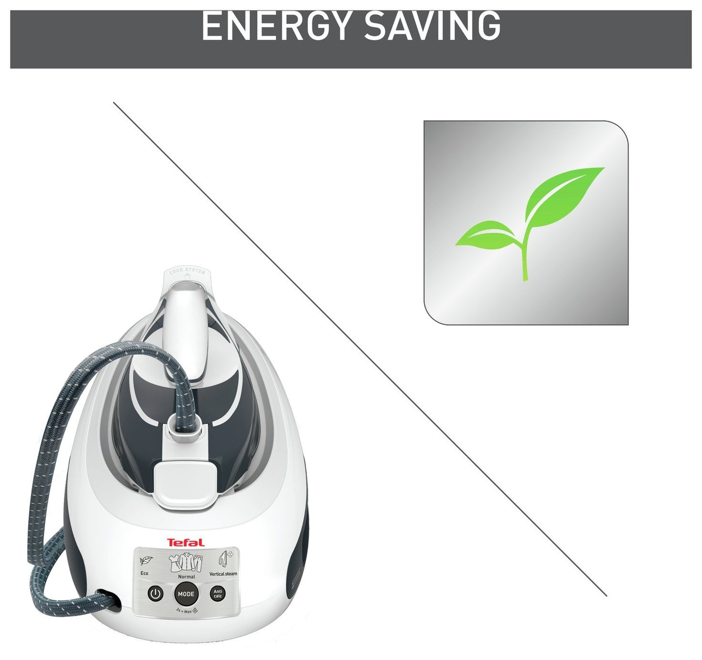 Tefal SV8020G0 Steam Generator Station Iron Express Airglide 1.8L 2800w Grey