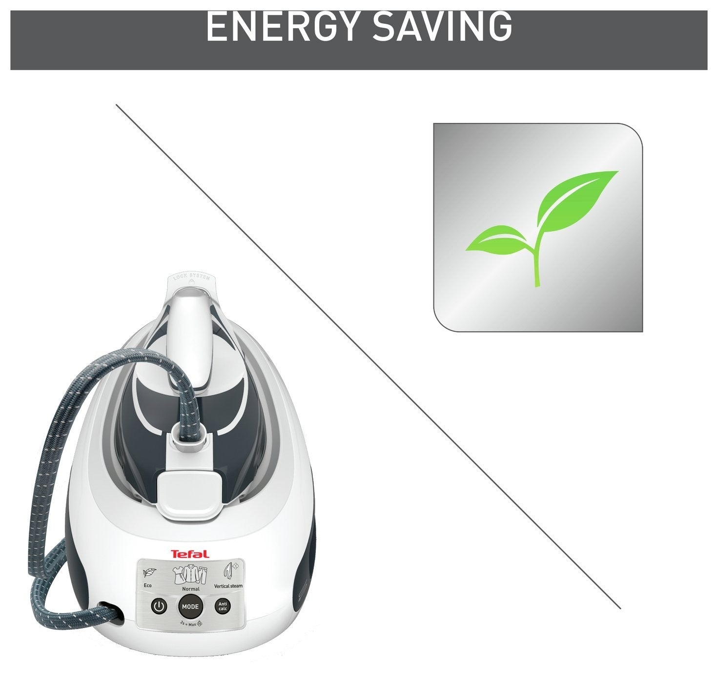 Tefal SV8020G0 Steam Generator Station Iron Express Airglide 1.8L 2800w Grey
