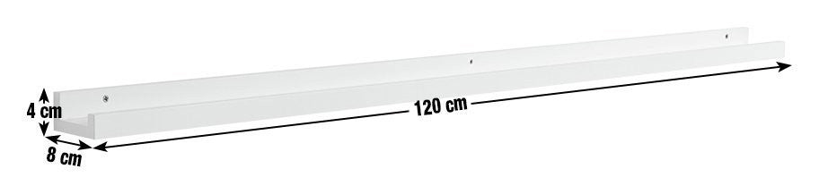 Argos Home Jak 120cm Picture Rail - Black