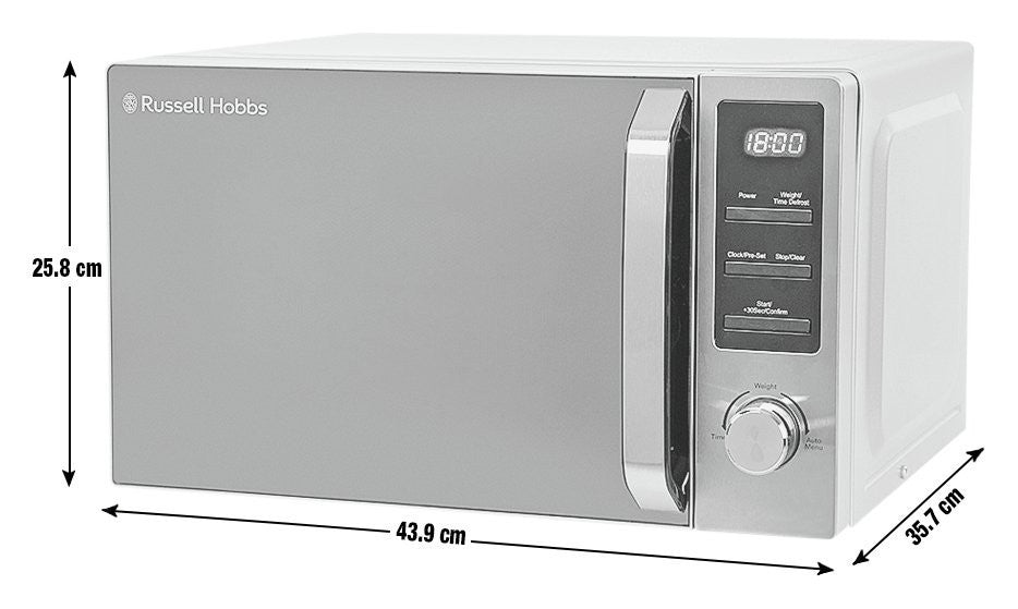 Russell Hobbs Buckingham 800W Compact Microwave - S/Steel