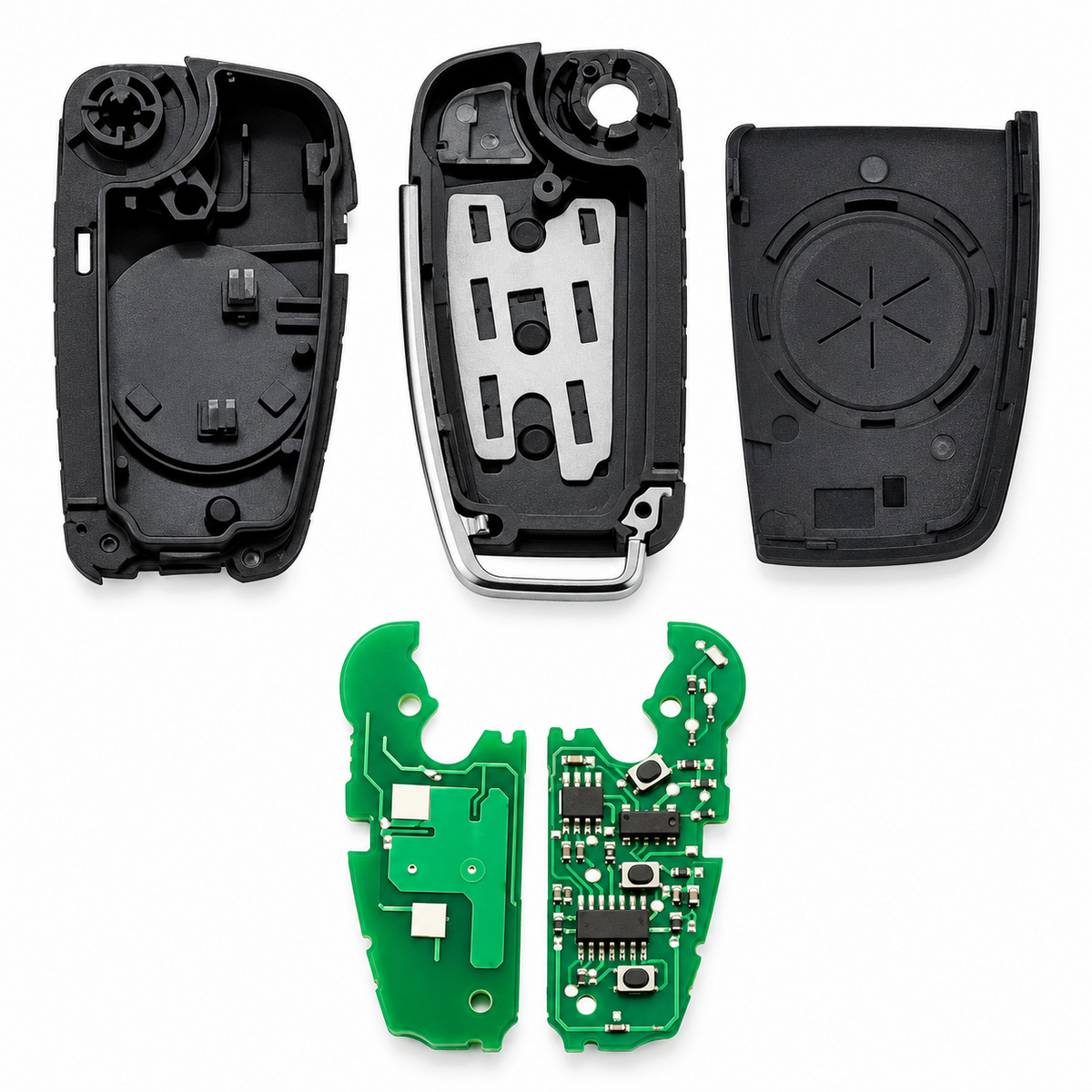 Complete Remote Key for Audi A4 434MHz FSK 8E0837220L T F G H R No Chip