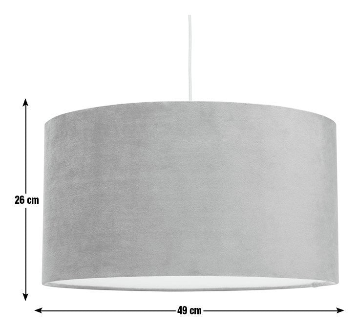 Habitat Green Velvet Easy Fit Lampshade - 49cm