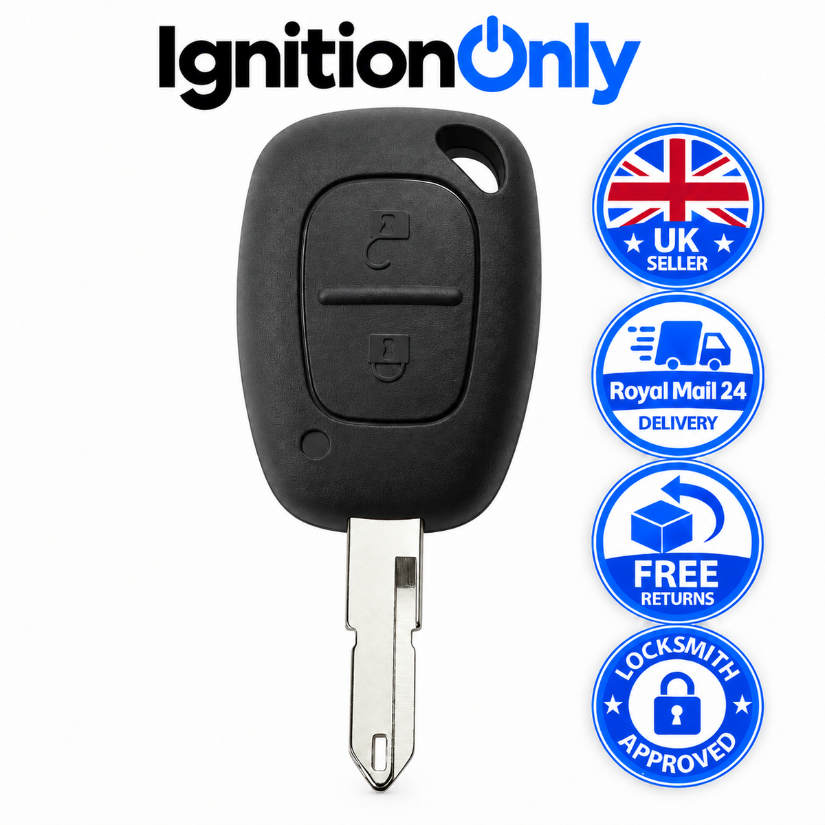 2 Button Remote Key Fob Case for Vauxhall Vivaro A Renault Master 2002-2014 NE73